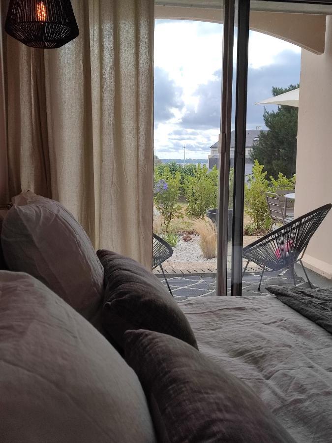 Le 3 Appartement Vue Mer Avec Jardin 100M De La Plage Et De La Thalasso Concarneau Ngoại thất bức ảnh
