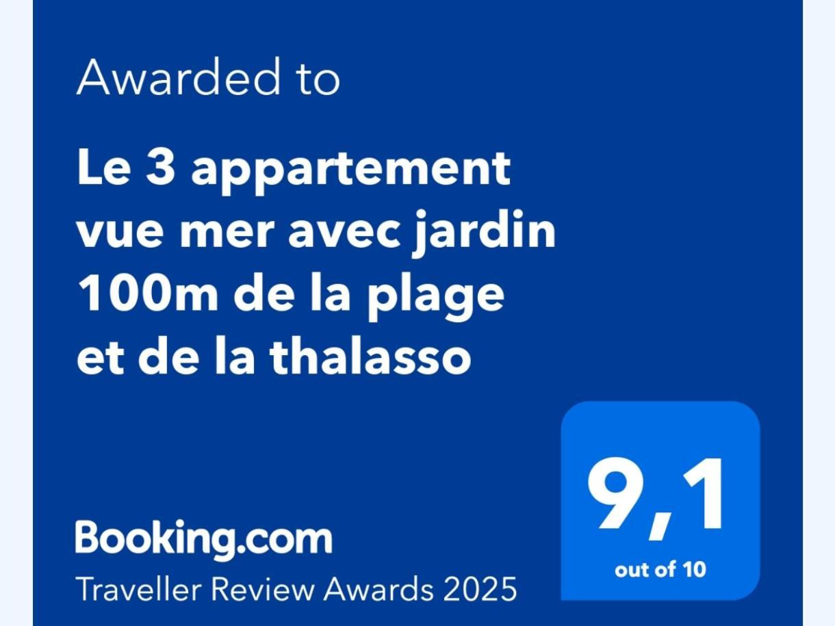 Le 3 Appartement Vue Mer Avec Jardin 100M De La Plage Et De La Thalasso Concarneau Ngoại thất bức ảnh